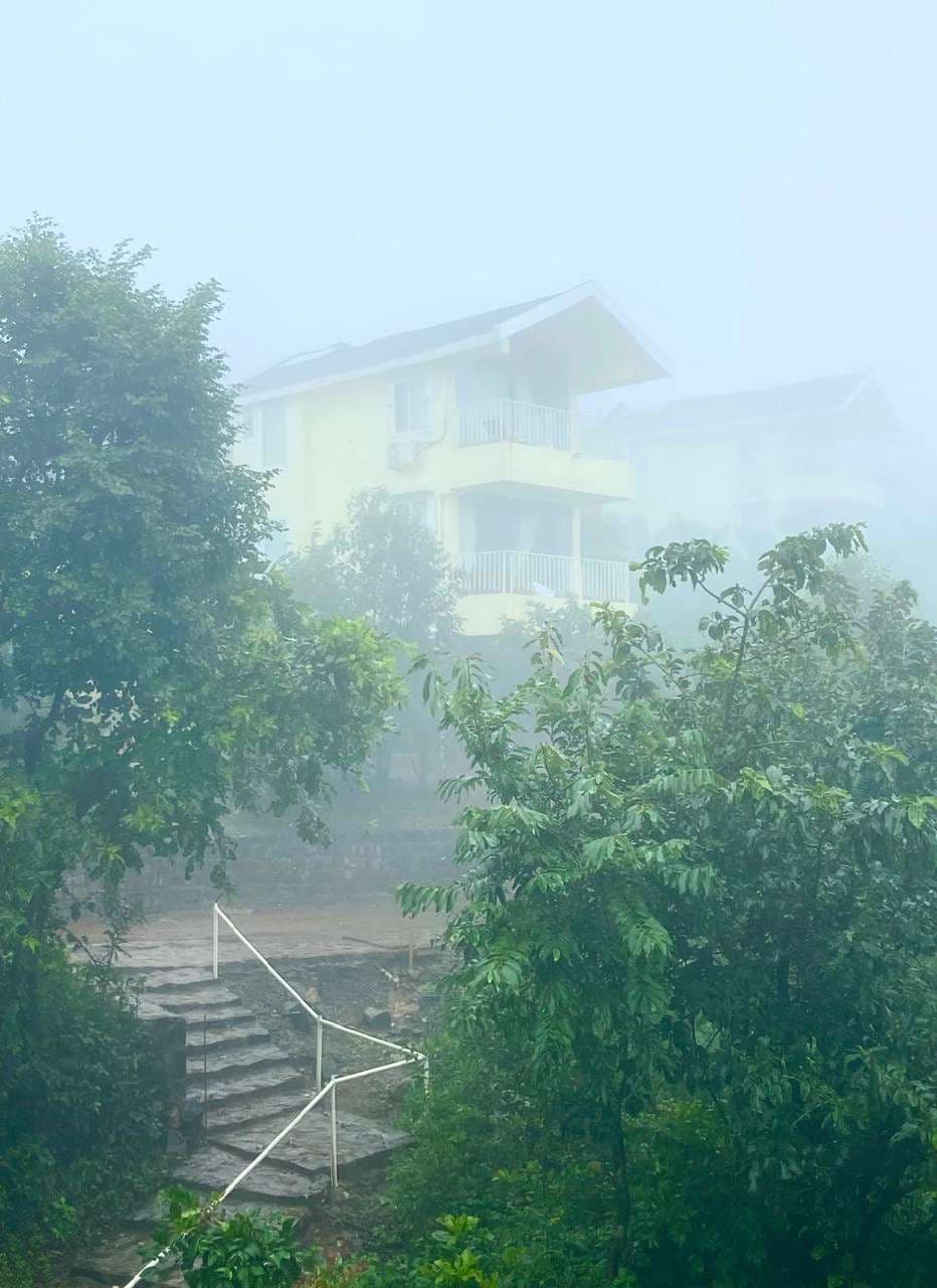 Eshi Resorts villa in the morning mist