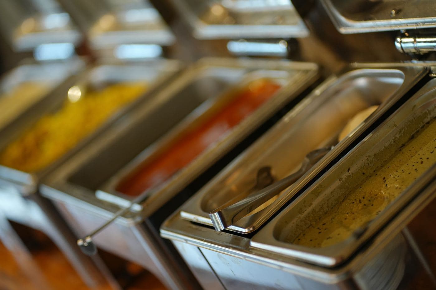 Buffet service at the multi-cuisine restaurant